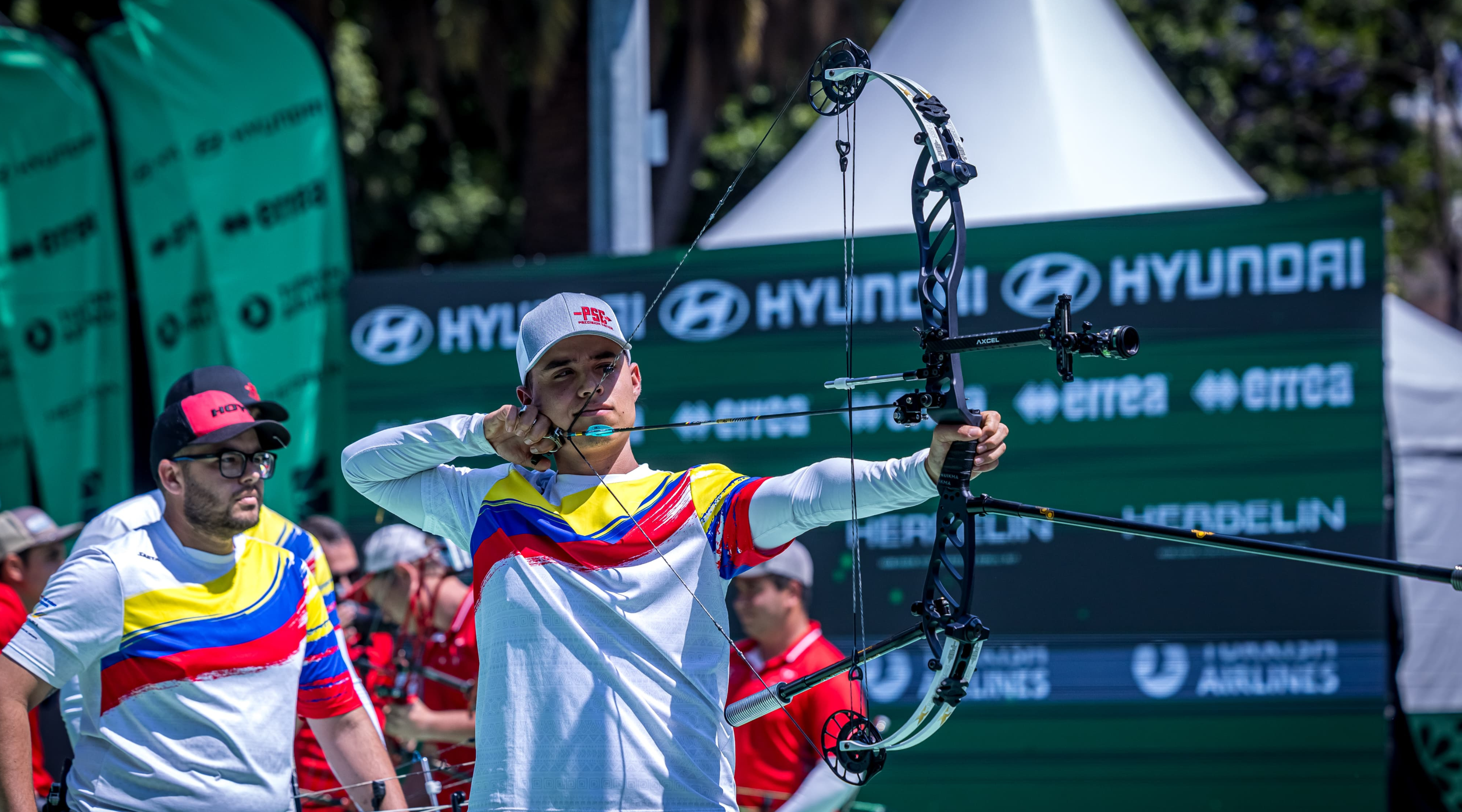 Team Gold Tip athletes competing at the 2026 Hyundai Archery World Cup in Puebla
