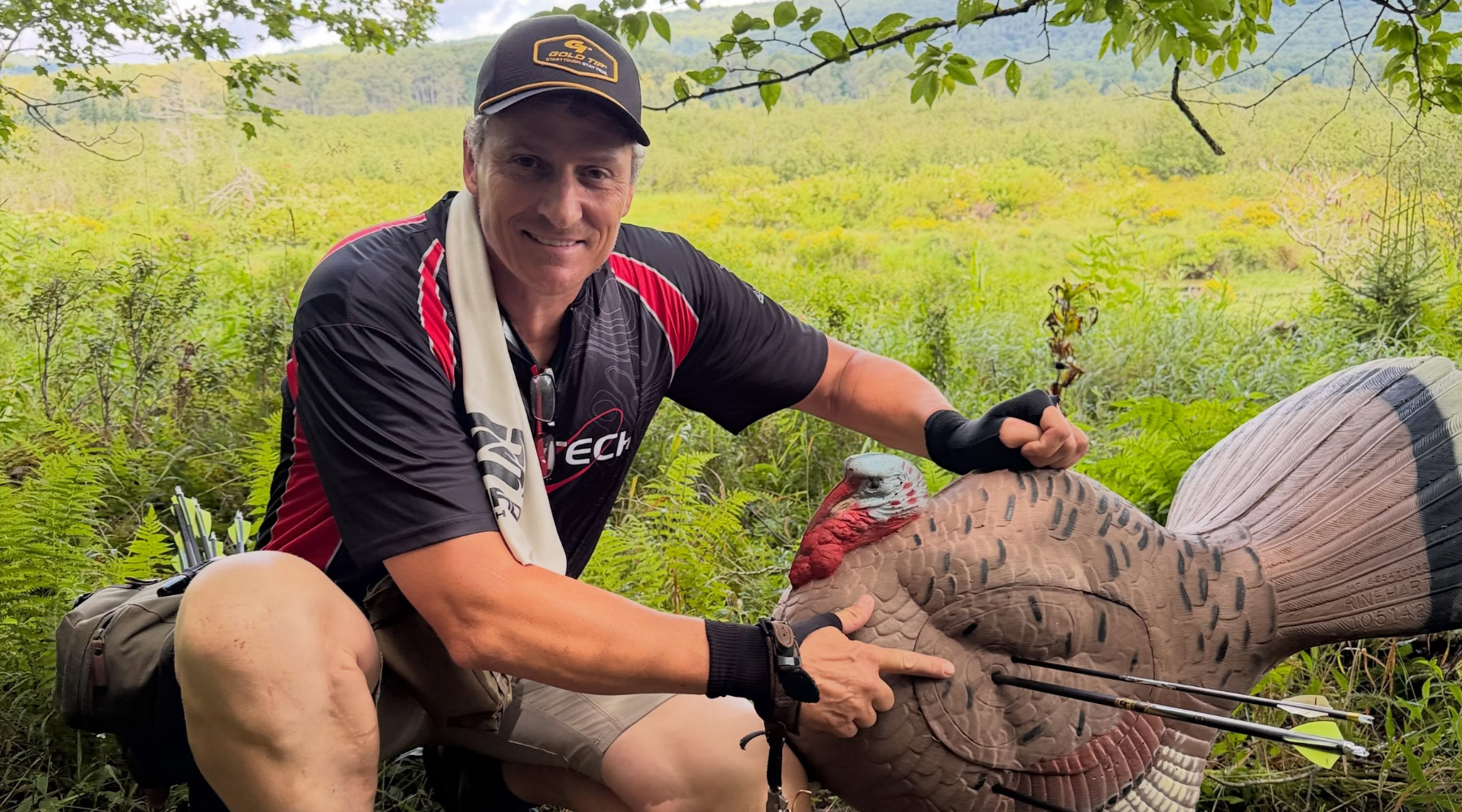 Tim Gillingham competing at the 2026 IBO World Championships with Gold Tip arrows