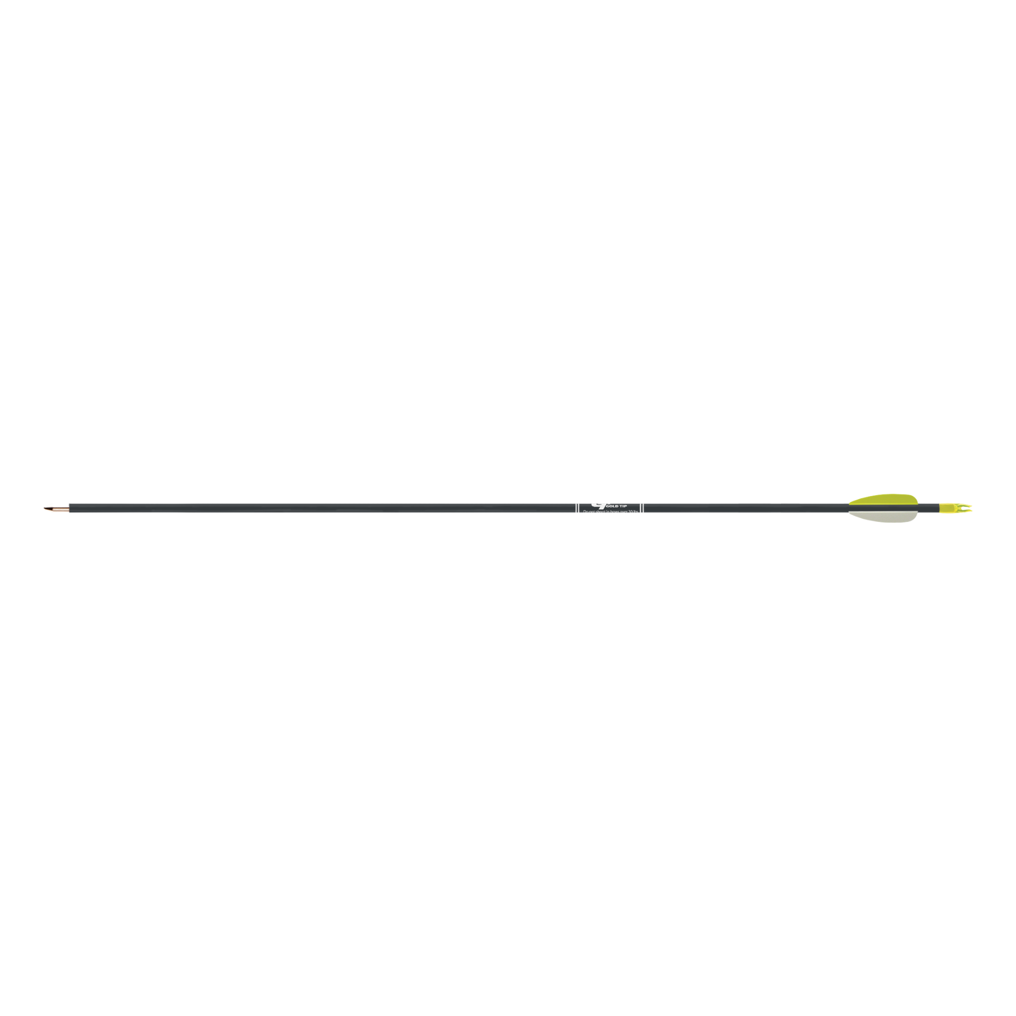 Gold Tip Black Fiberglass Arrow Full