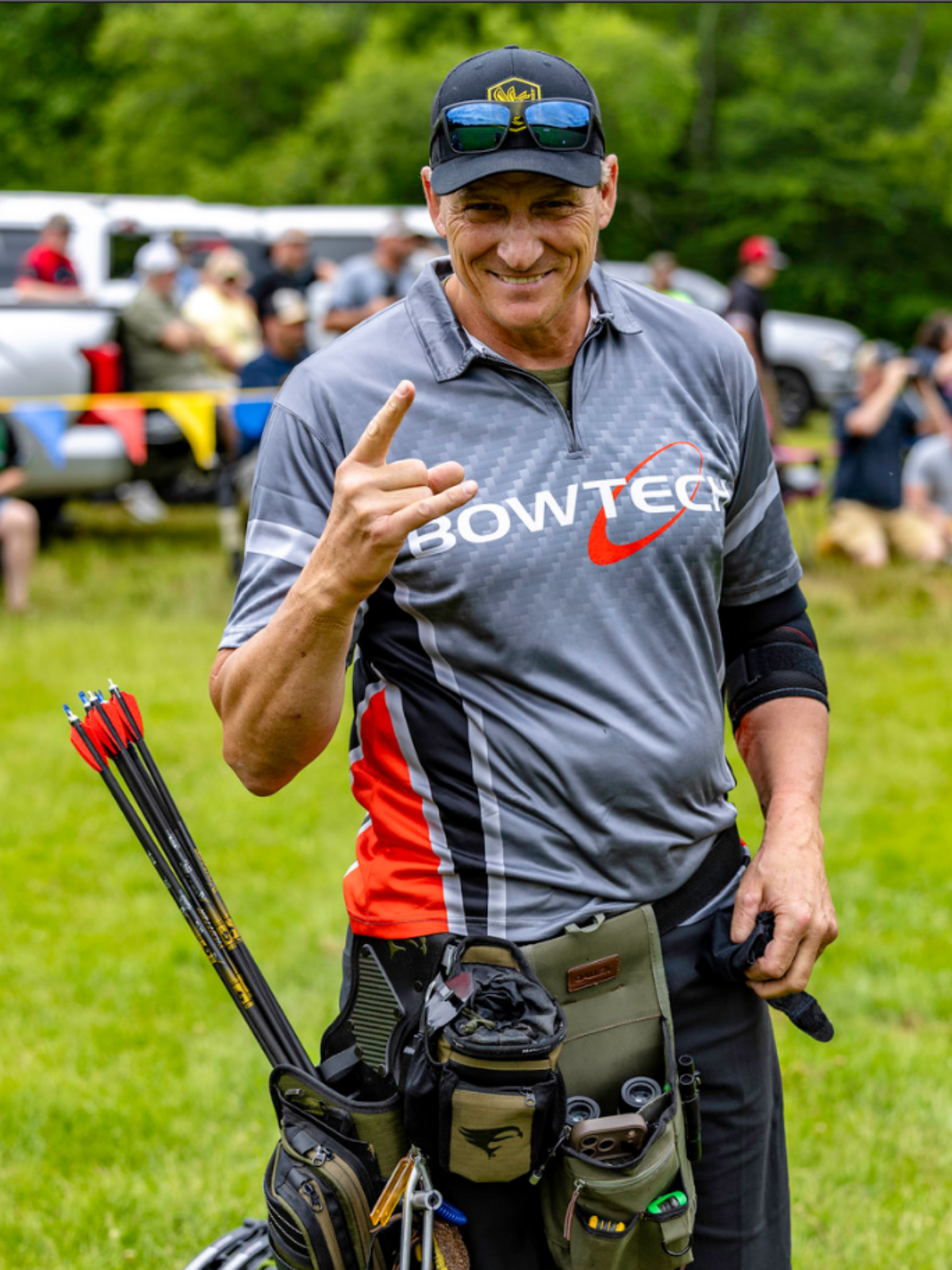 Tim Gillingham Shooting Gold Tip Arrow During a ASA Tournament in Louisianna