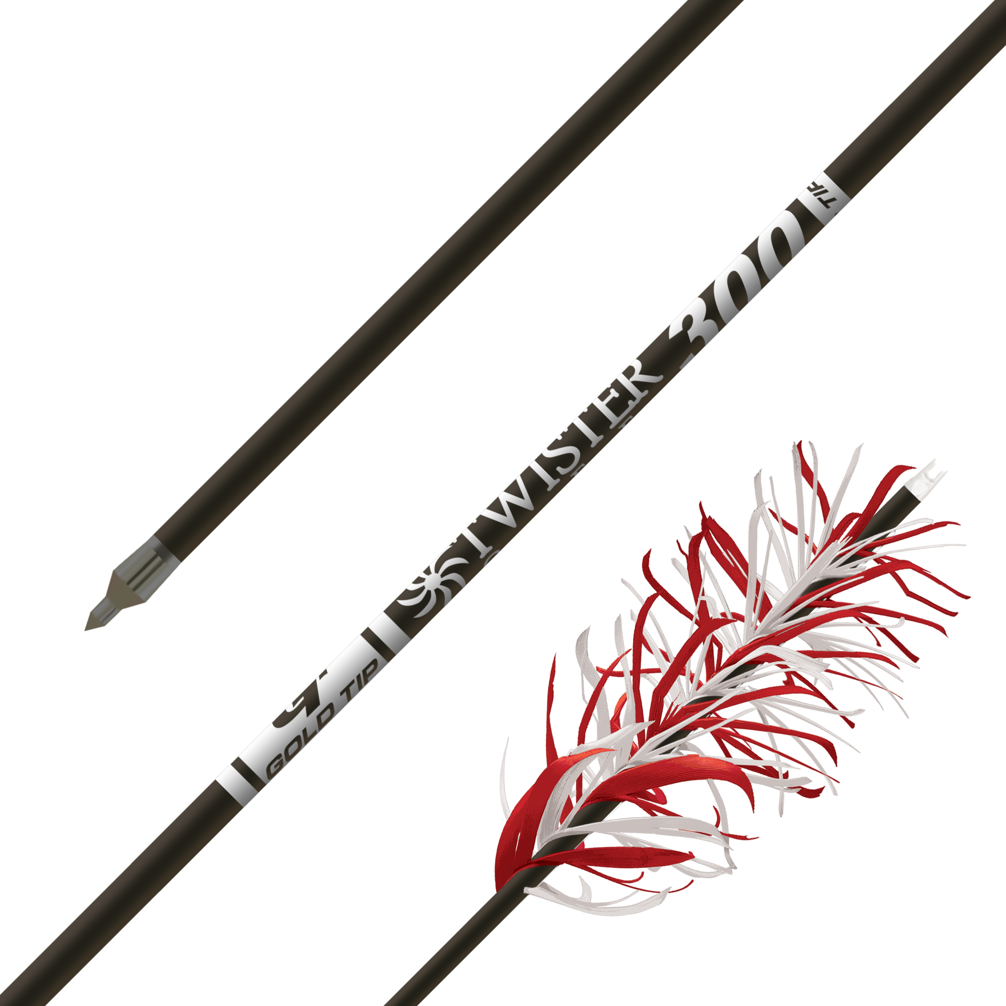 Gold Tip Twister Flu Flu Arrow