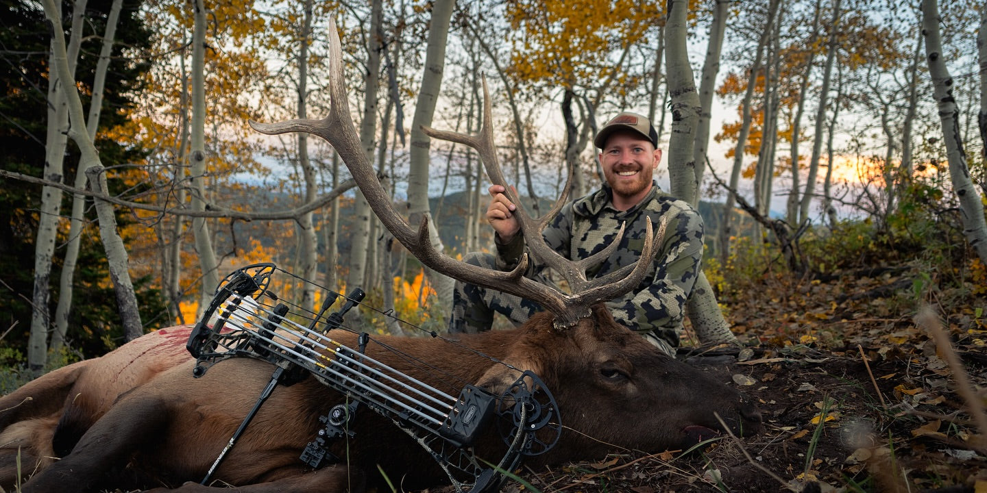 Kyle Douglas with a harvest using Gold Tip Airstrike arrows.