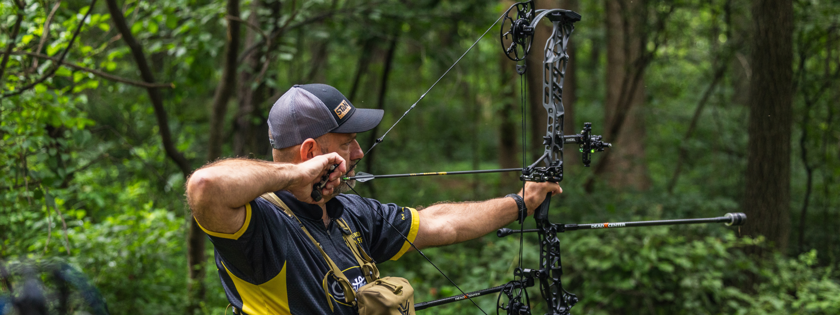 Randy Morocco Shooting Gold Tip Target Arrow