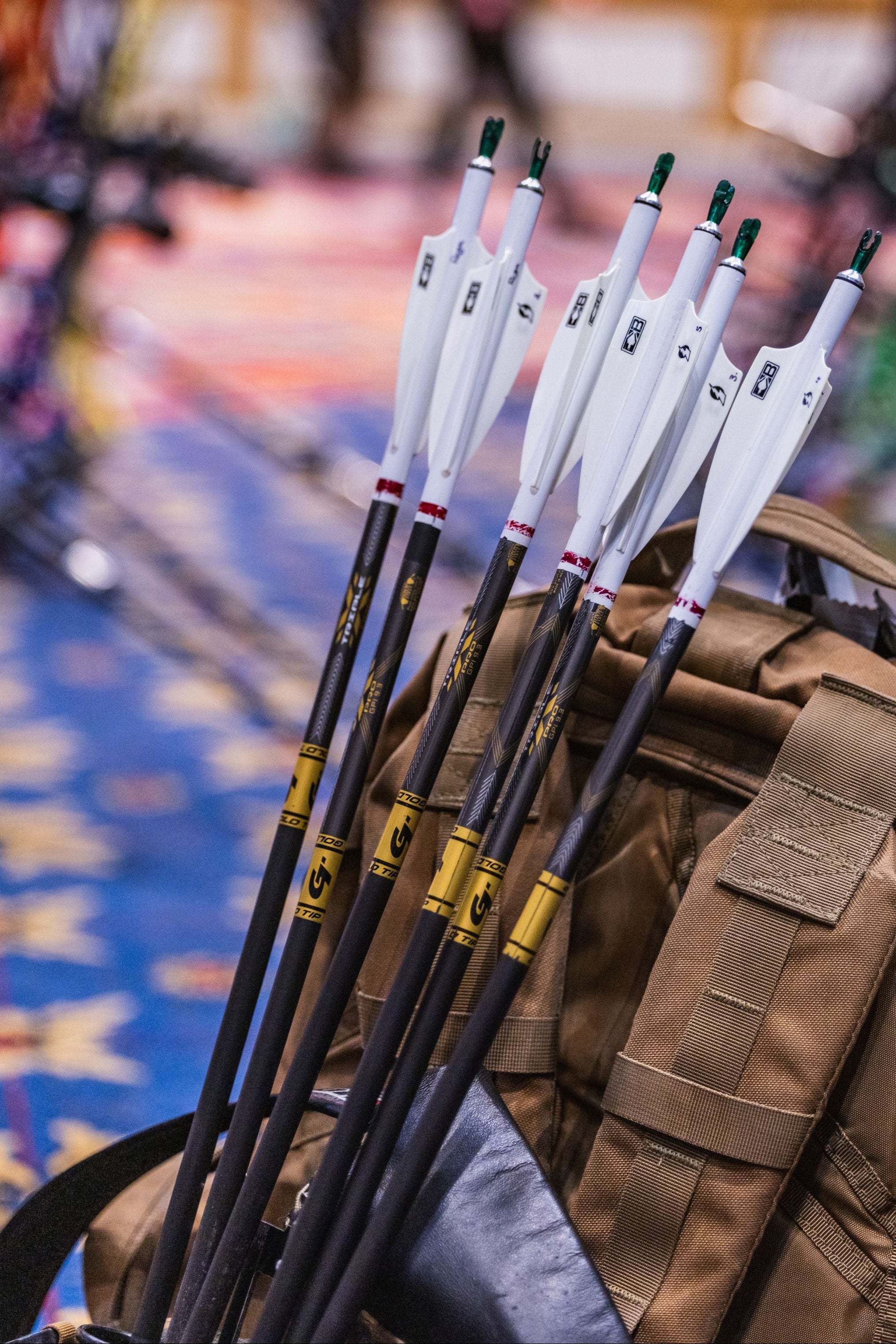 Kyle Douglas competing with Gold Tip arrows.